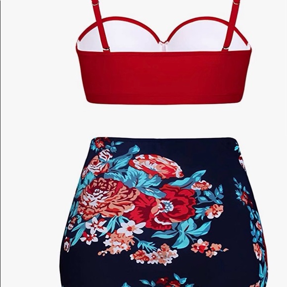 Angerella Women Vintage Polka Dot High Waisted Bathing Suits Bikini Set Size XXL - Picture 6 of 9